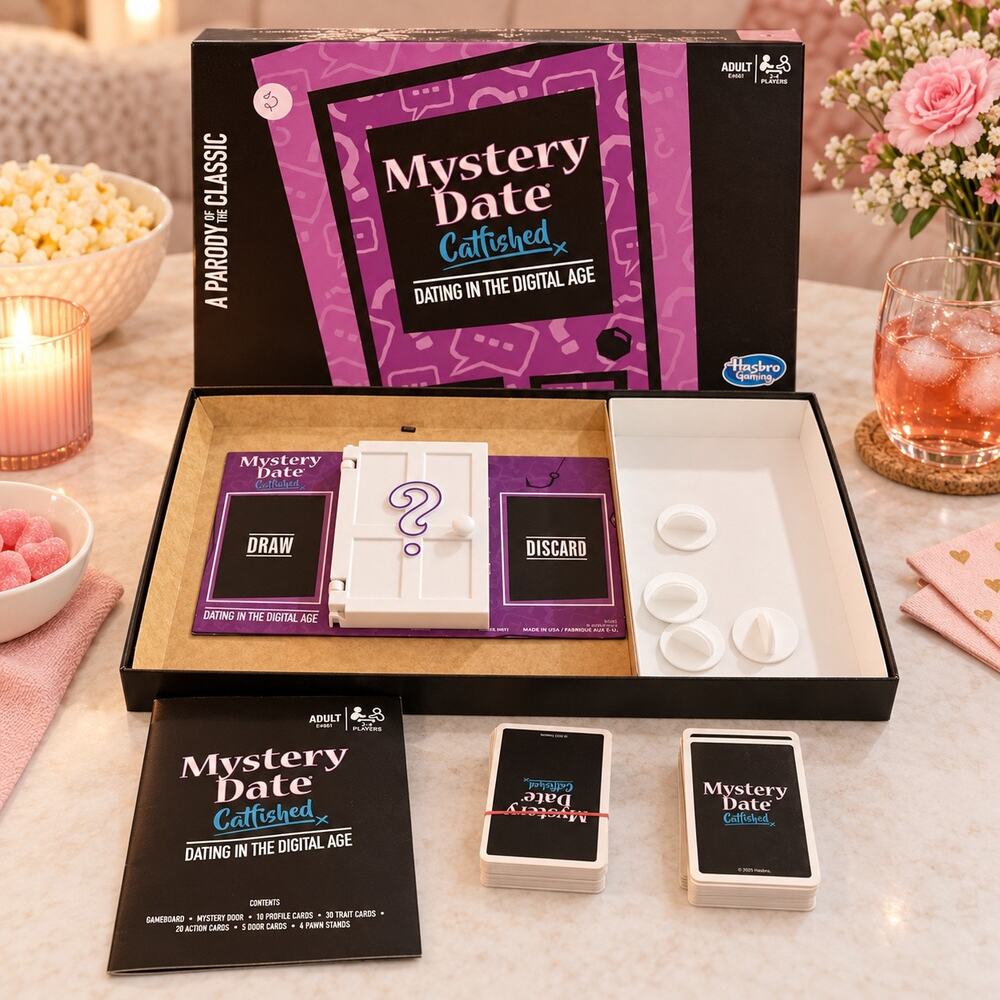 Hasbro Mystery Date Catfished Adult Board Game Missing Pawn Figures E4981